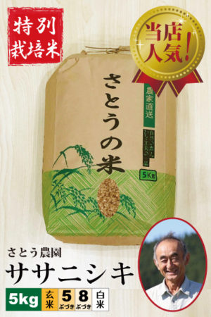 ◆９月中旬～下旬発送◆ 令和7年産 さとう農園 ササニシキ5㎏